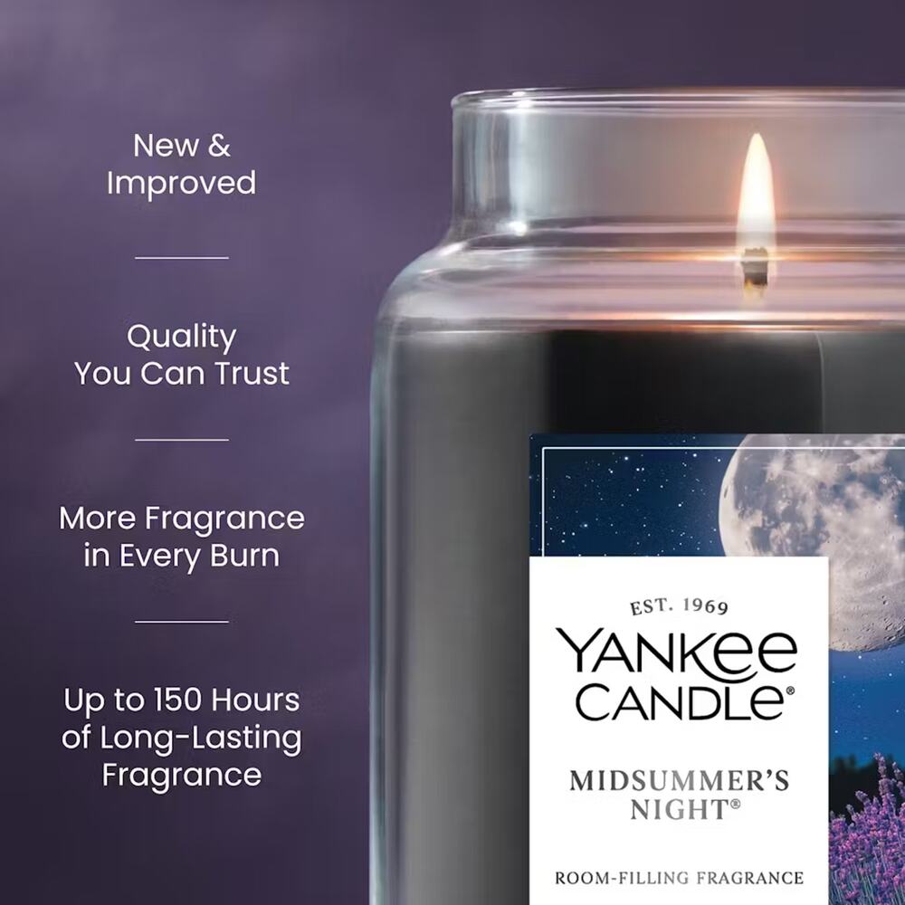 NEW Midsummer's Night Large 22 OZ Jar Candle 150+ Hours Burn Time - Picture 6 of 7